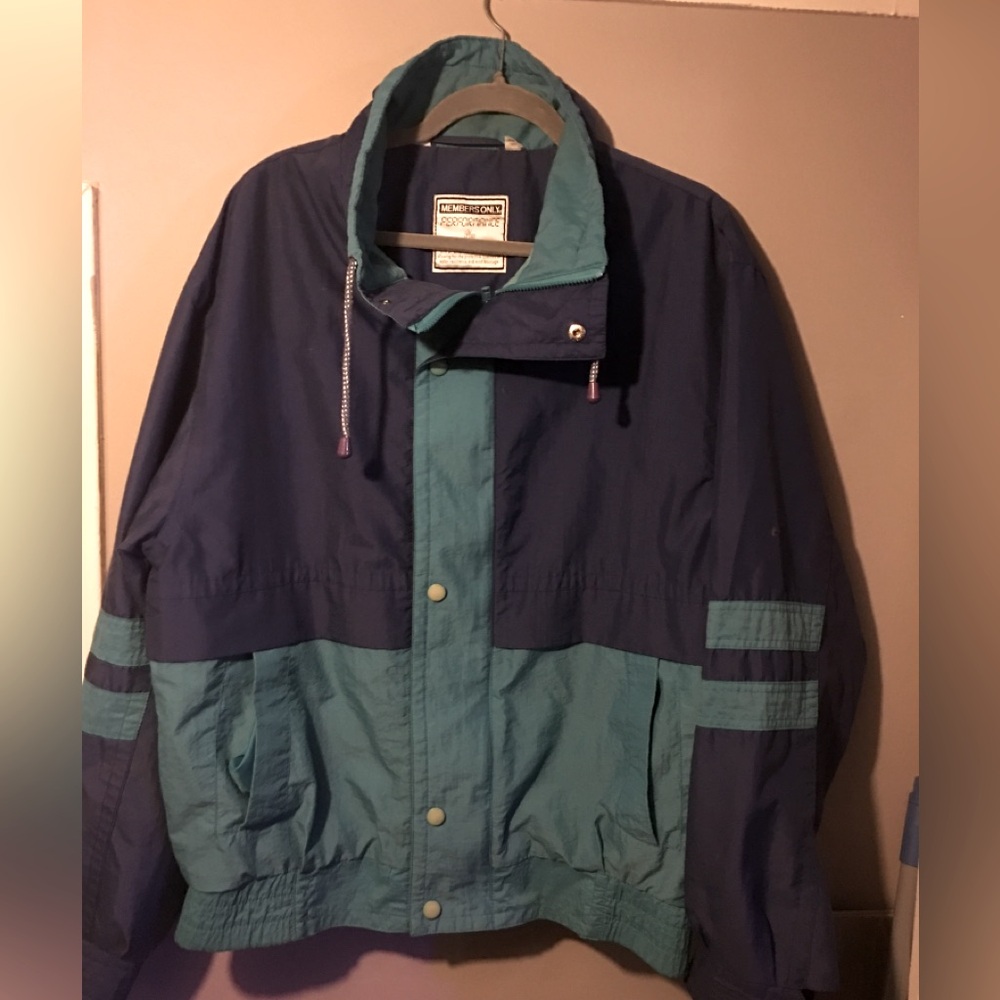 Members Only Jacket - Navy and Teal